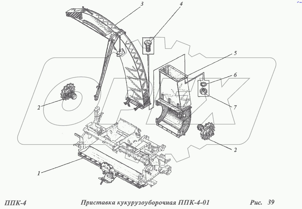 Приставка кукурузоуборочная ППК-4-01